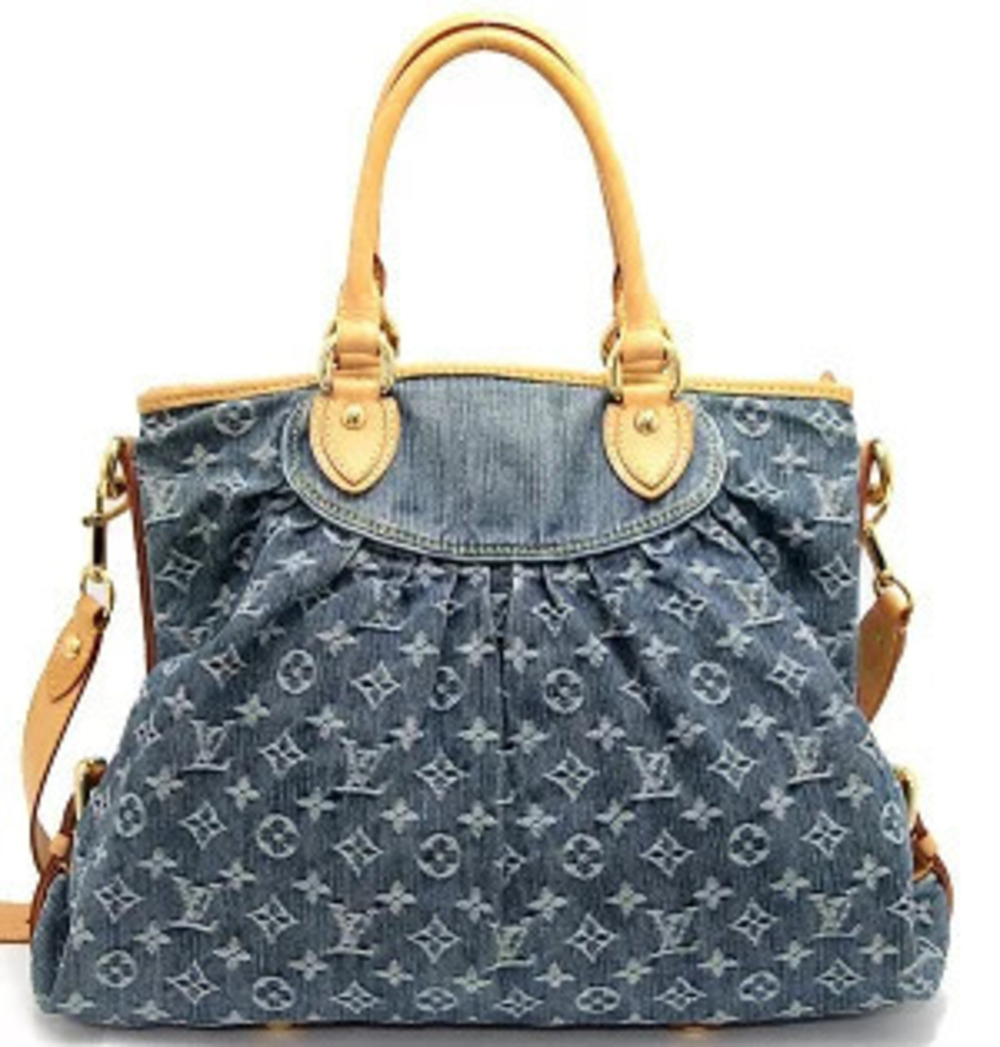 Louis Vuitton Denim Bag Neo Handbag Tote Cabby Monogram